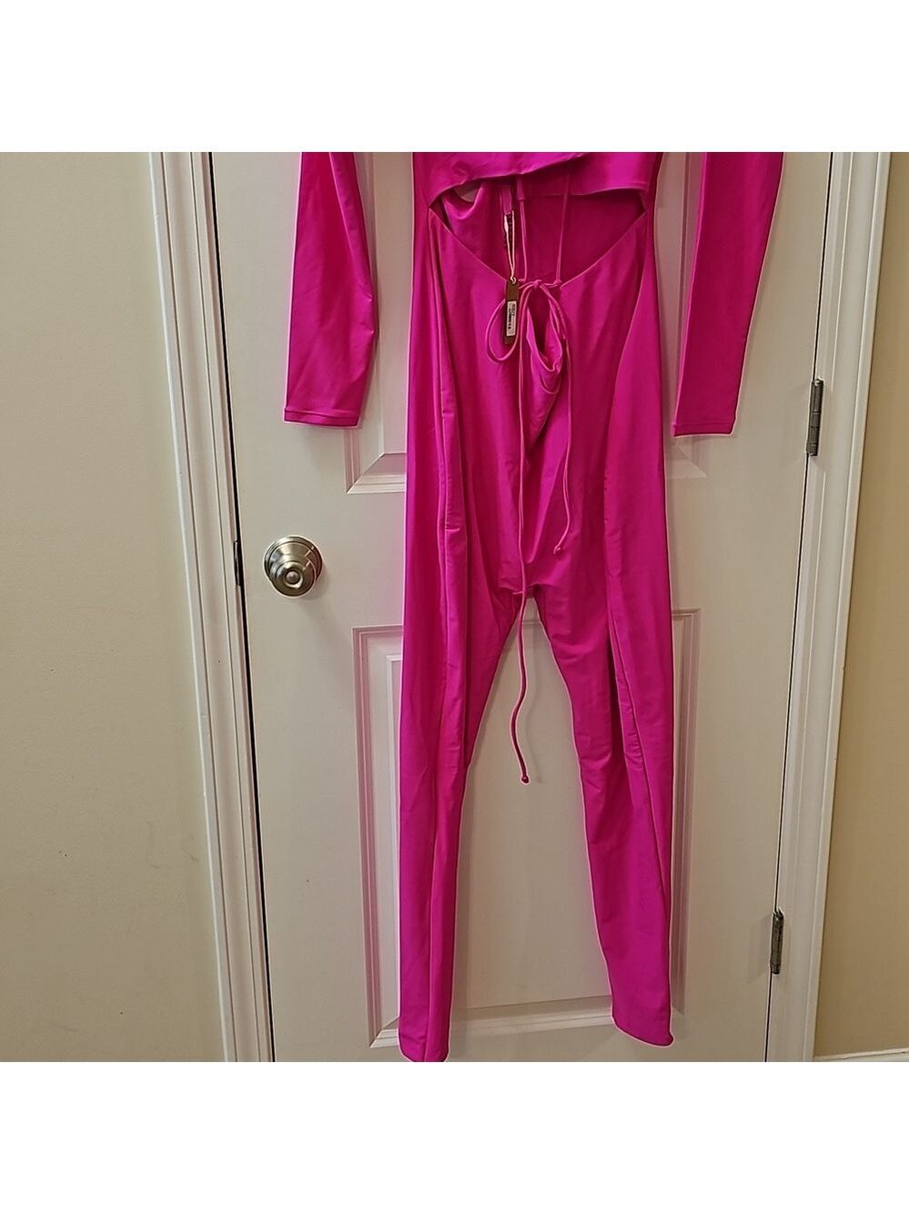 1318. NWT SKIMS Lace Up Catsuit - Picture 5 of 10